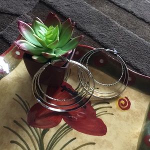 Silver Multilayer Earrings